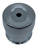 3.19" Chrome Trailer Wheel Center Cap for Trailer Life Meter